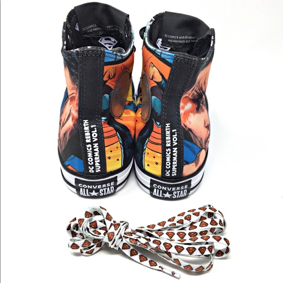 (51) Converse Chuck Taylor All Star HI Superman Mens/Womens/Kids Sneakers - Picture 5 of 6